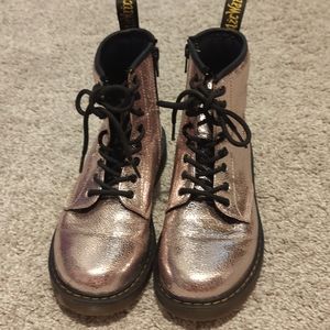 Doc Martens Pink Shiny Boots
